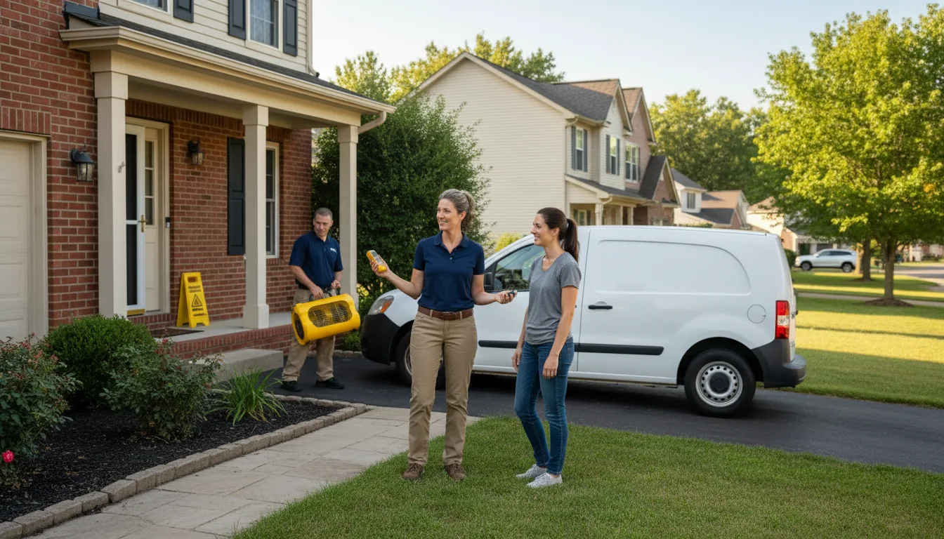 Water restoration image for Dehumidification And Cleanup Services in Sedley, VA